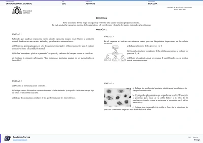 Vista previa de Examen PAU de Biología de Asturias 2012 – Extraordinaria General