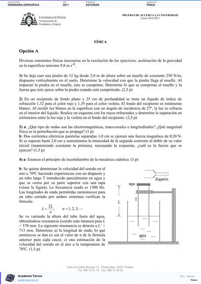 Vista previa de Examen PAU de Física de Asturias 2011 – Ordinaria Específica