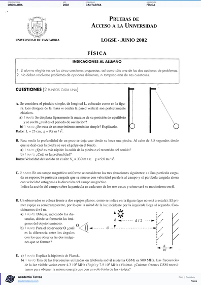 Vista previa de Examen PAU de Física de Cantabria 2002 – Ordinaria